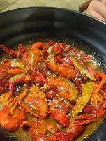 Crawfish Meat on Noodle